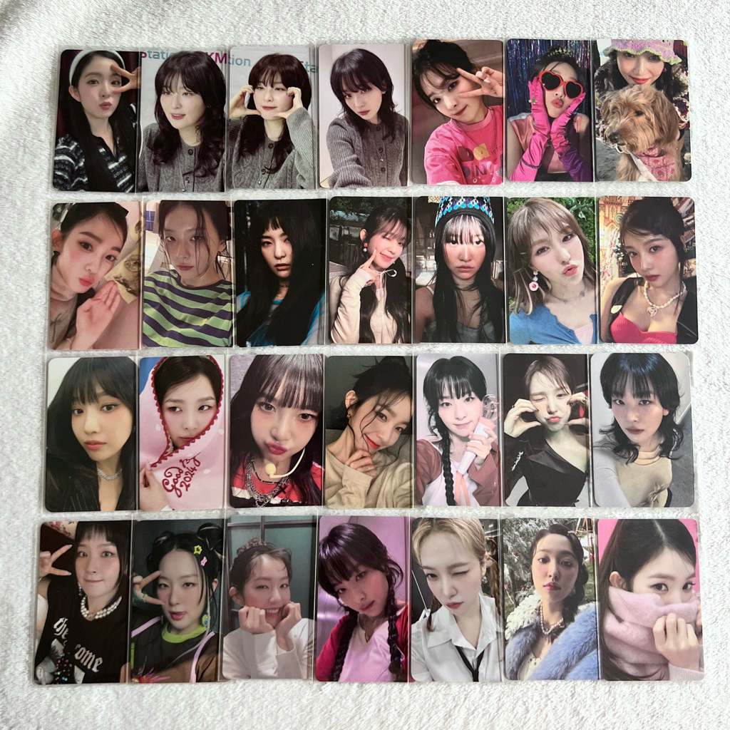 Photocard seulgi irene joy wendy yeri กํามะหยี่สีแดงอย่างเป็นทางการ