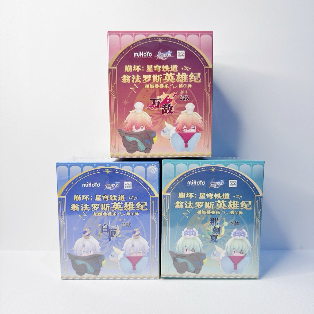 [HSR Official Merch] Amphorus Saga of Heroes รุ่น Q Stacking Mini Figure - Painon, Mydei, Anaxa