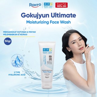 Hada Labo Gokujyun Ultimate Moisturizing Face Wash - 50gr (Moisturizing and lifting dirt and oil)