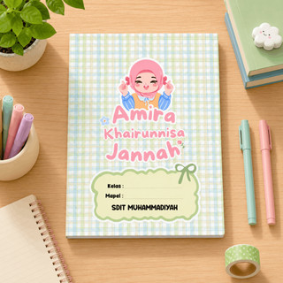Sampul Buku Custom Nama / Sampul Buku Custom Design / Sampul Buku