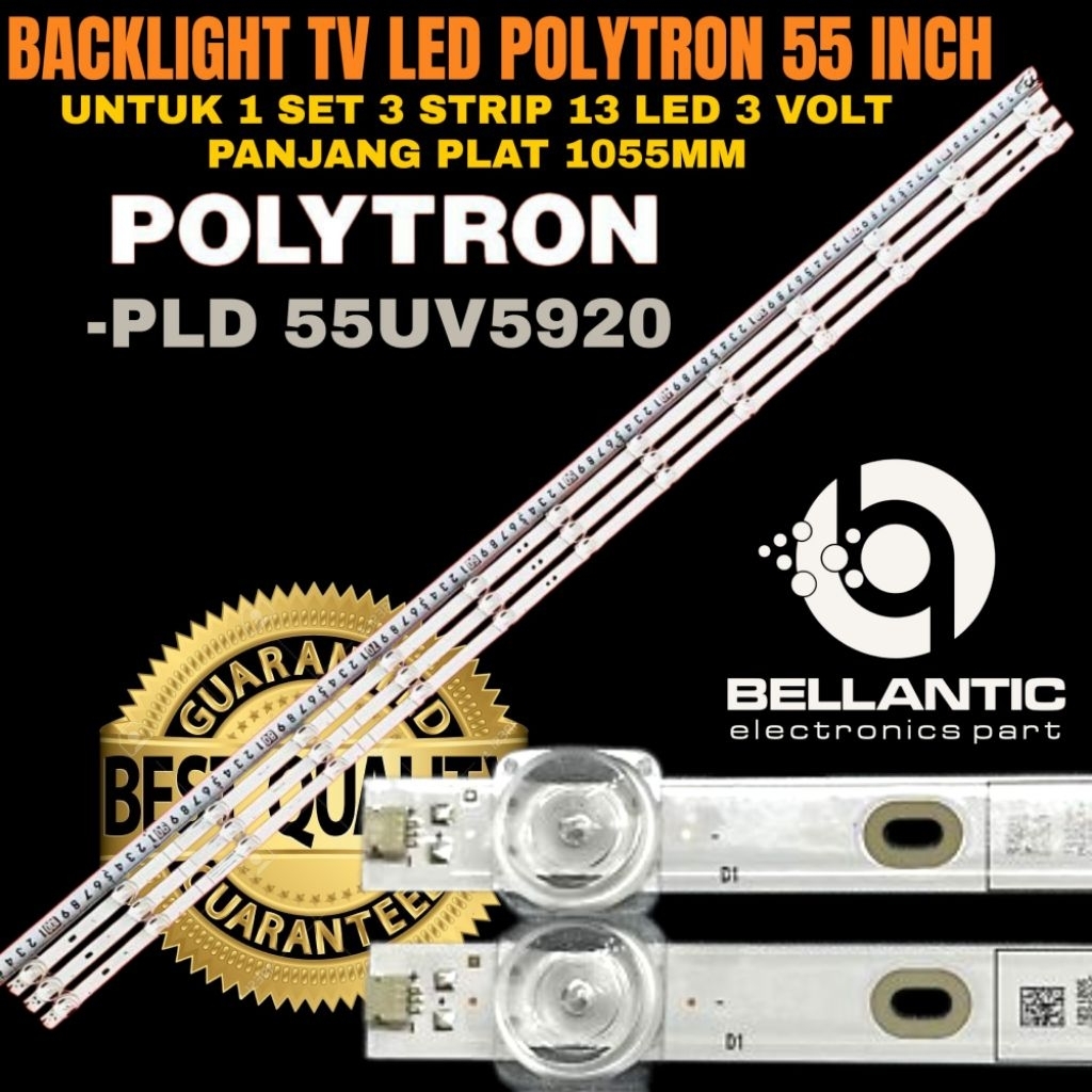 POLYTRON 55 INCH LED TV BACKLIGHT PLD-55UV5920 POLYTRON 55 INCH TV BACKLIGHT