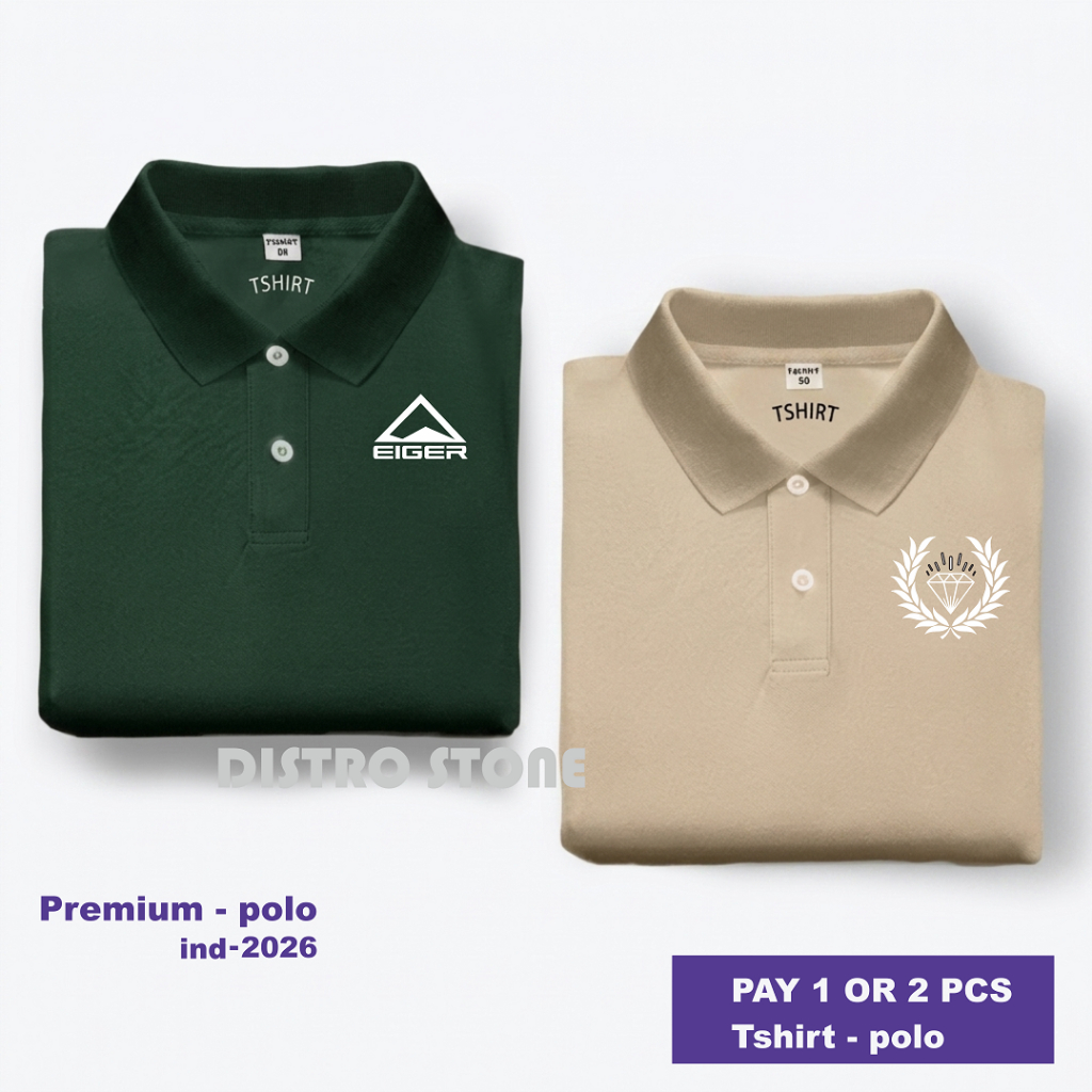ซื้อ 1 แถม 2 ชิ้น - เสื้อยืดคอปกโปโล EGR VLC Withe ผู้ใหญ่ระดับพรีเมียม - เสื้อโปโลล่าสุด - New Moti