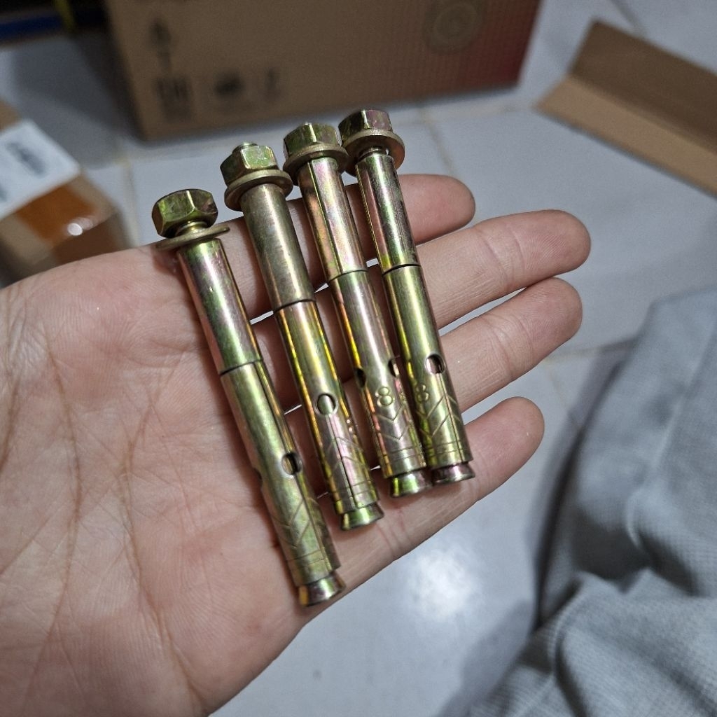 4 ชิ้น Dynabolt M8 8 มม.โบลท์ไดนาโบล m8x40 m8x65 8x40 8x65