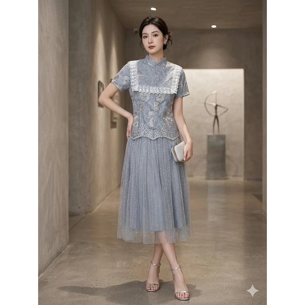 TM88 Nancy roberto cavalli ma99 ชุดกระโปรงปาร์ตี้คริสต์มาสหรูหรา 2026