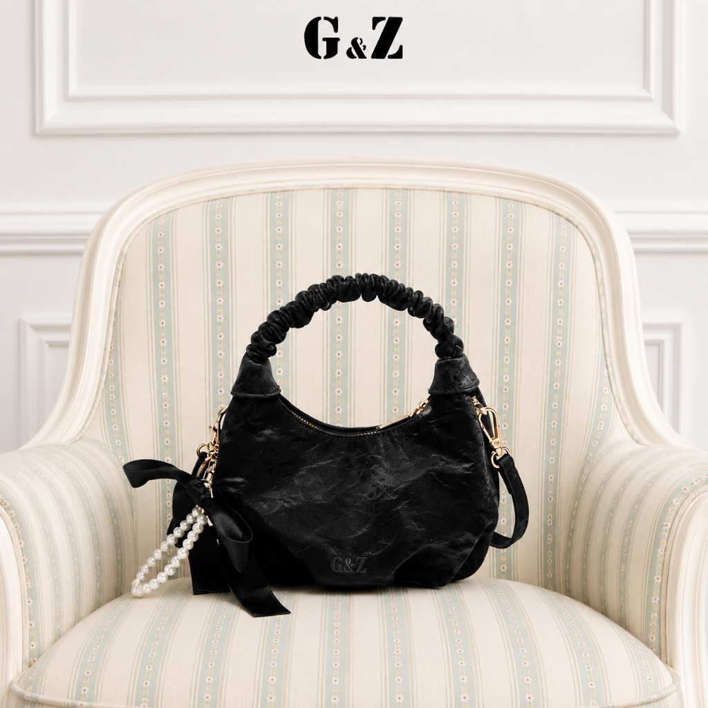 (G&Z) Glam Noir Bag กระเป๋าถือผู้หญิง หนังนิ่ม Classic Edition Fashion Trend 2025