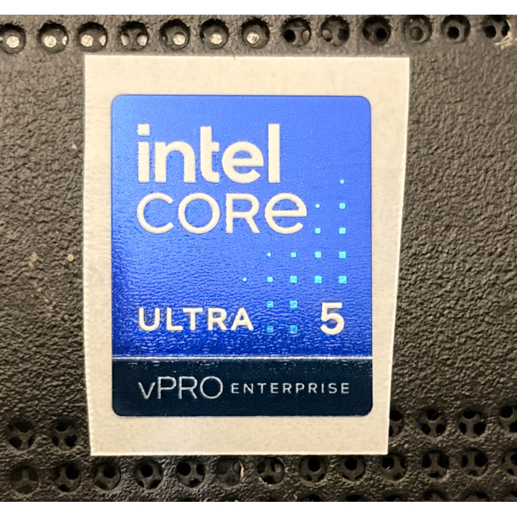 สติ๊กเกอร์โลโก้องค์กร intel Core Ultra 5 vPRO ขนาดเล็กดั้งเดิม