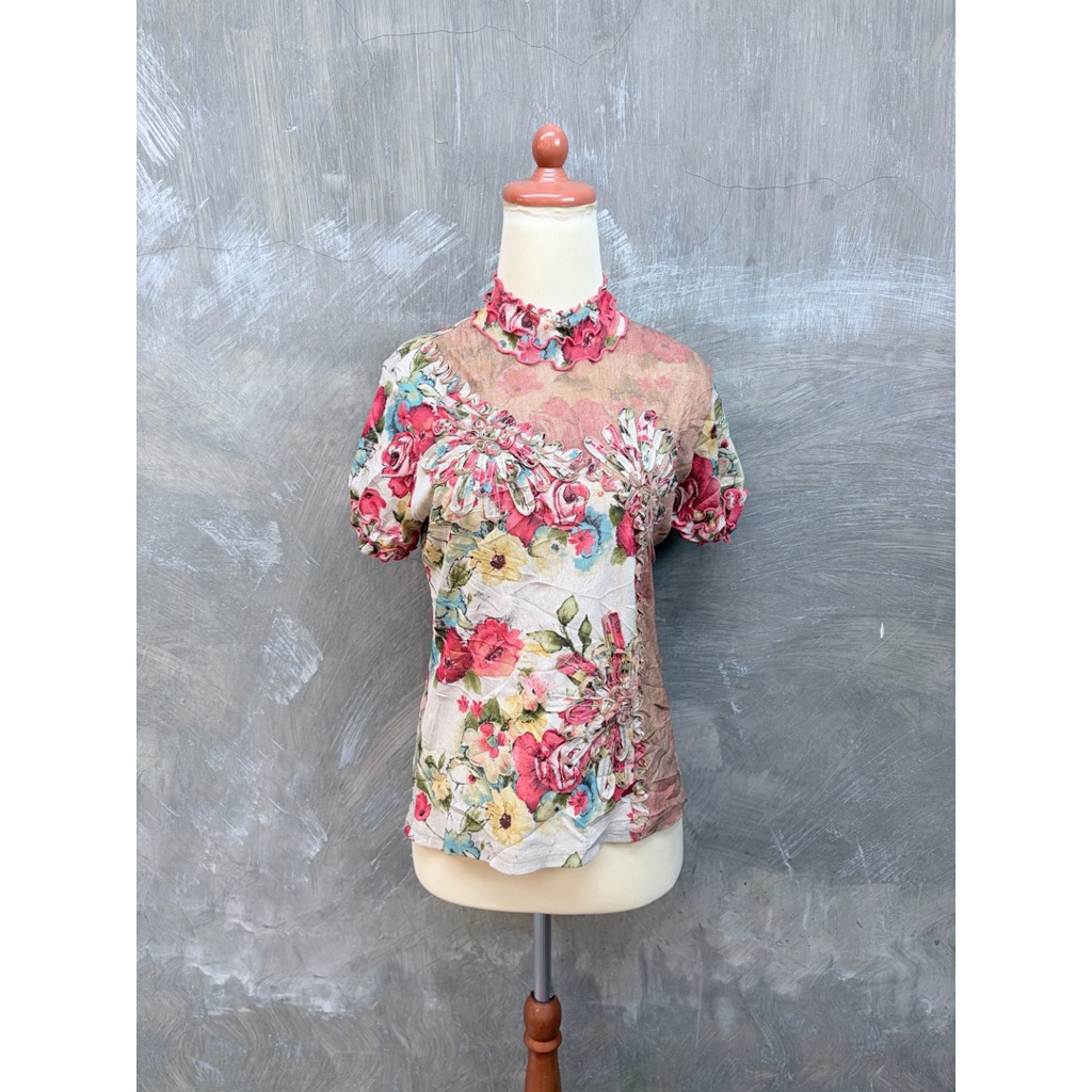 Y2K Boutique Floral Women Mesh Tops