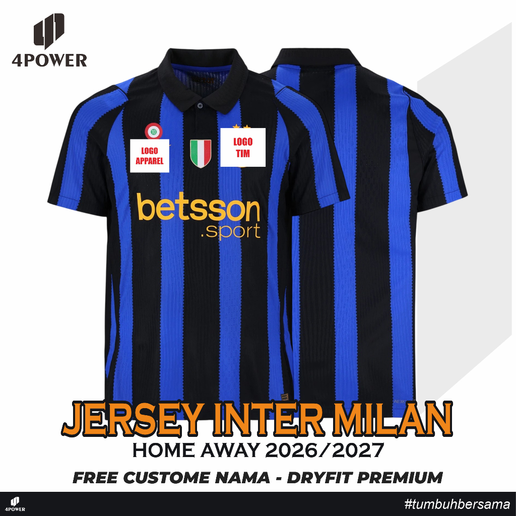 4power INTER MILAN HOME JERSEY NEW 2026/2027 - ใหม่ล่าสุด INTER MILAN 2027