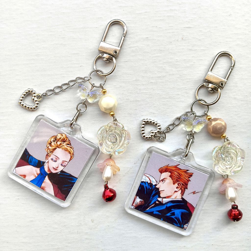 BEADS KEYCHAIN/BAG CHARM MANGA VEIL|EMMA, ALEKSENDER
