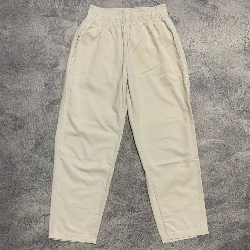 GU Corduroy Relaxed Pants Baggy ไซส์ S