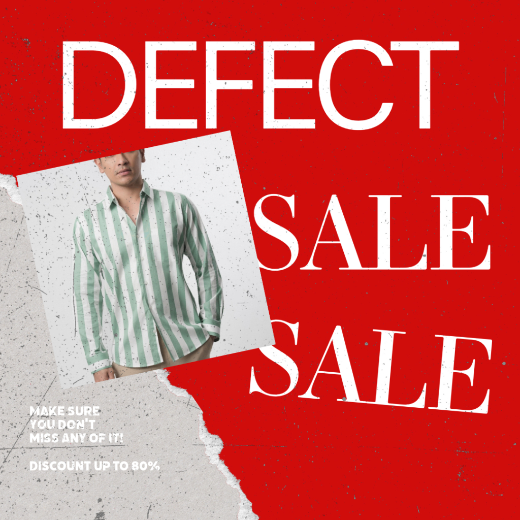 KEMEJA DEFECT SALE - เสื้อเชิ้ตผู้ชาย VENGOZ ผ้าฝ้าย 100%