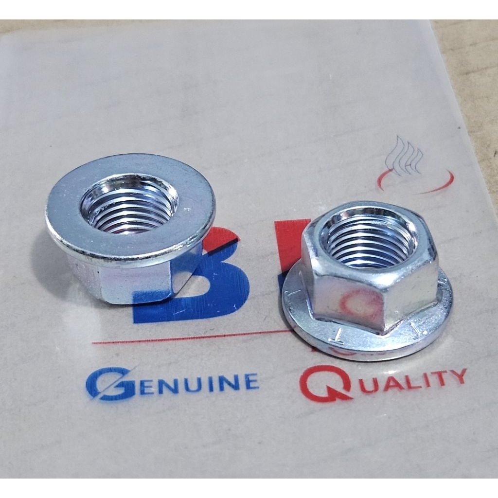 (2 ชิ้น) M12 Flange Nut Key 17 สังกะสี/ซ้ายเพลาข้อเหวี่ยง Nut Nmax Aerox Mio J Mio M3 เดิม