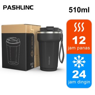 PASHLINC Tumbler Botol Mug Kopi Teh Stainless Steel 380/510ML / Campaign Innerless Steel