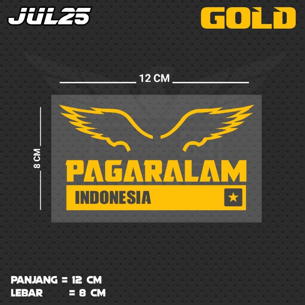 INDONESIAN PAGARALAM สติ๊กเกอร์ตัดน้ํา | JUL25 SS