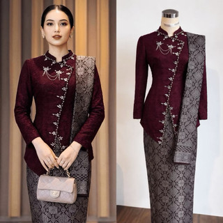 By Karyaku Batik Kebaya Kutubaru Modern Premium Kebaya Ayu Janggan Baju Kondangan Wisuda Songket Elegan Kekinian