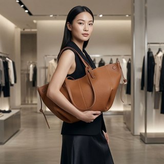 [VARIANT] JWETNIK - MPL-01VAR SOTI HIGH QUALITY GRAINED LEATHER TOTE BAG ( NO LOGO )