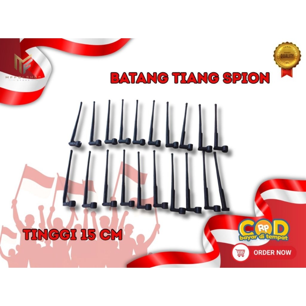 (1 kd/20 ชิ้น) POLE FLAG MOTORCYCLE MIRROR POLE ONLY