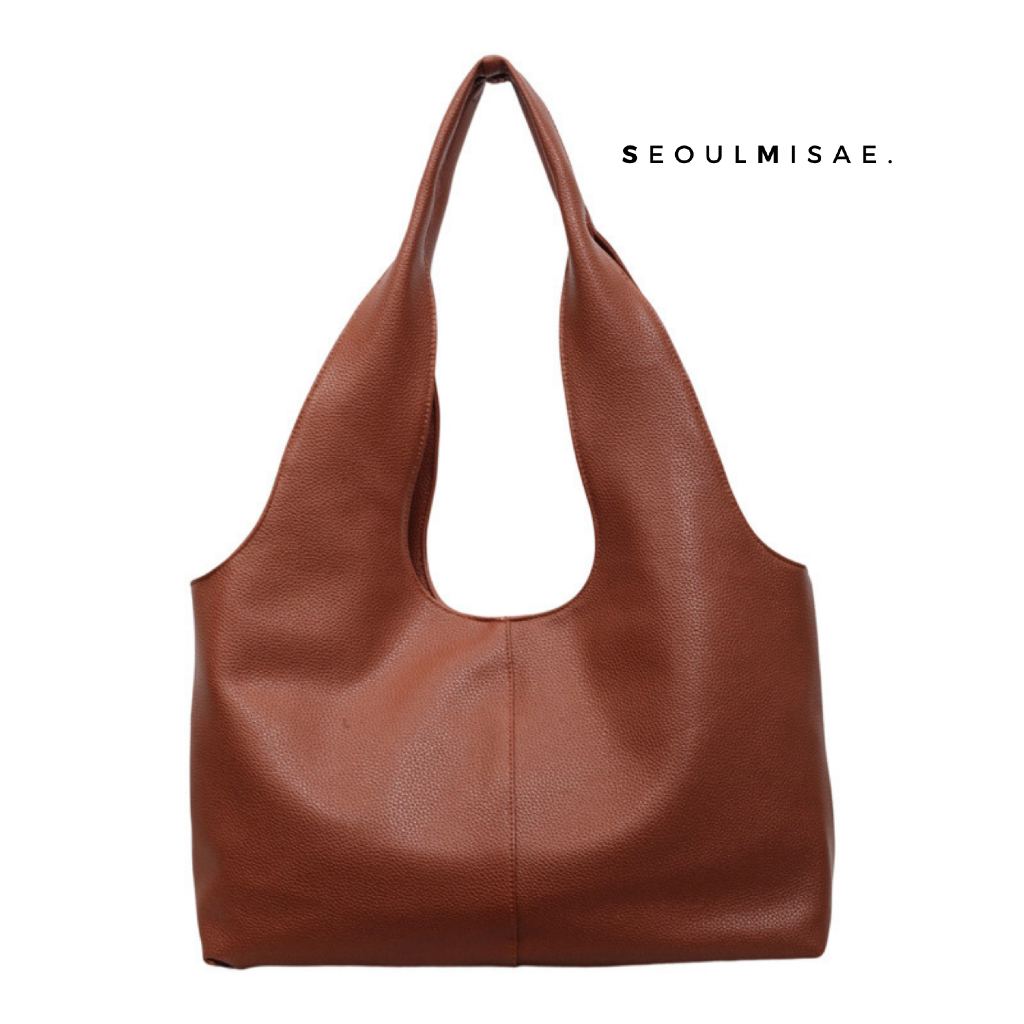 SEOULMISAE - กระเป๋าสะพาย Jiyeon Bucket Casual Stylish Casual Bucket Bag