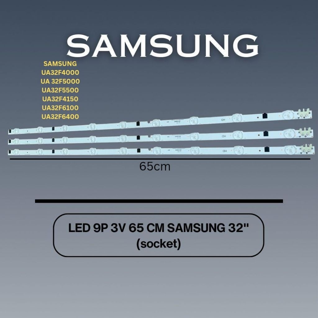 Samsung Backlight Original 9 ปุ่มไฟ LED TV 65 ซม.อลูมิเนียมสําหรับรุ่น UA32F4000, UA32F5000, UA32F55
