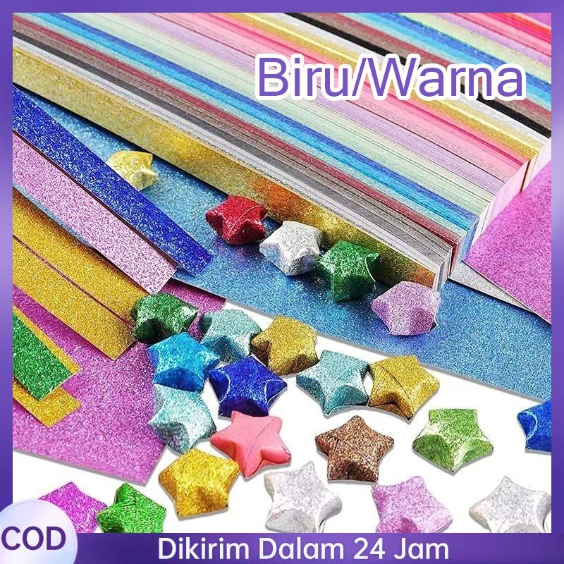 520 ชิ้น Star Origami กระดาษ Star แฟลช Origami กระดาษของขวัญ Handmade Origami Star กระดาษสี