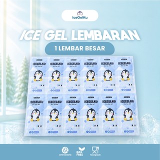 IceGelKu - Ice Gel Thermafreeze Icegelku Lembaran Pengganti Dry Ice Penahan Dingin Minuman dan Makanan