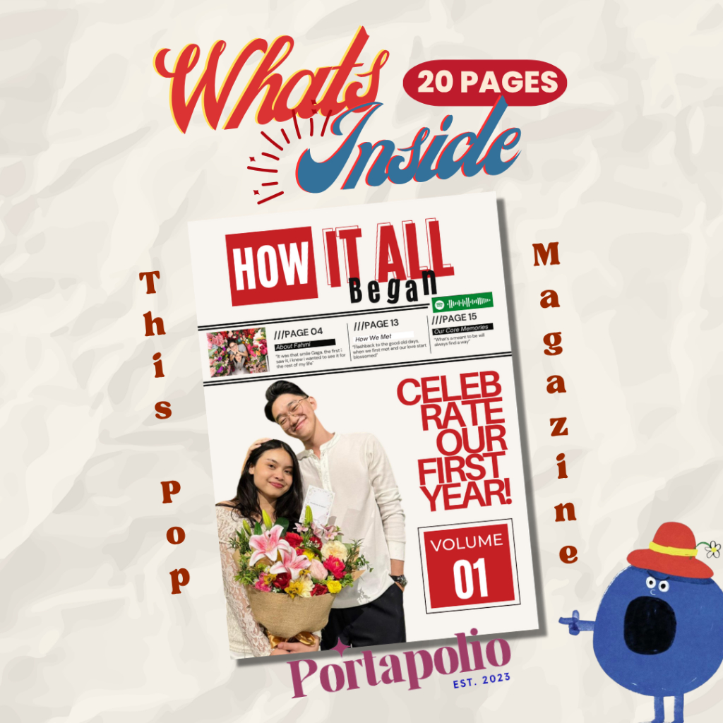 MAGAZINE ที่กําหนดเองโดย PORTAPOLIO UNIQUE GIFT - GAZE TEMPLANTE (ของแท้ 100%)
