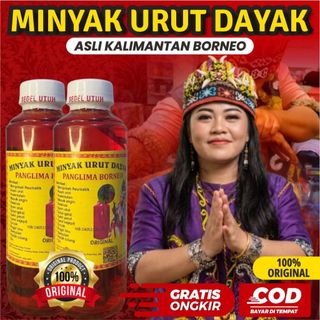 Paket 2 Botol - Minyak Urut Dayak Kalimantan Asli Ibu Ida Original 100% Perisai Borneo Atasi Keseleo Rematik Asam Urat Nyeri Otot Pegal Linu Gatal Gatal isi 250ml