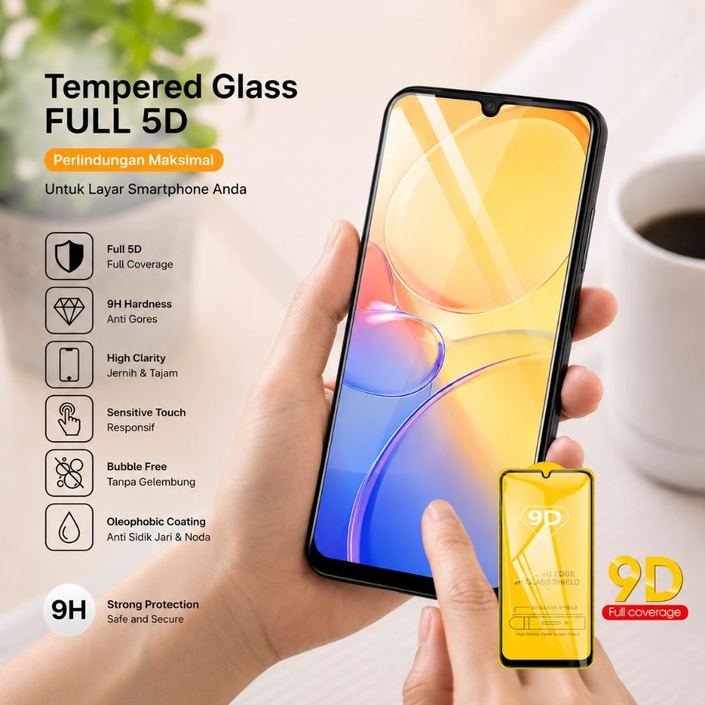 TEMPERED 5D OPPO A33 A53 A5 A9 A31 A15 F11 PRO A3S A5S A11K A92 RENO 3 4F A16 A74 5 5F 6 4 F9 2F A95