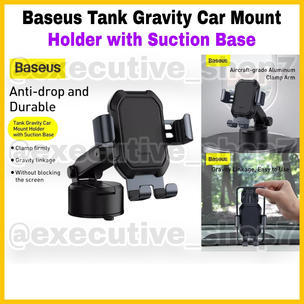 Baseus Tank Gravity Car Mount - ที่ยึดพร้อมฐานดูด
