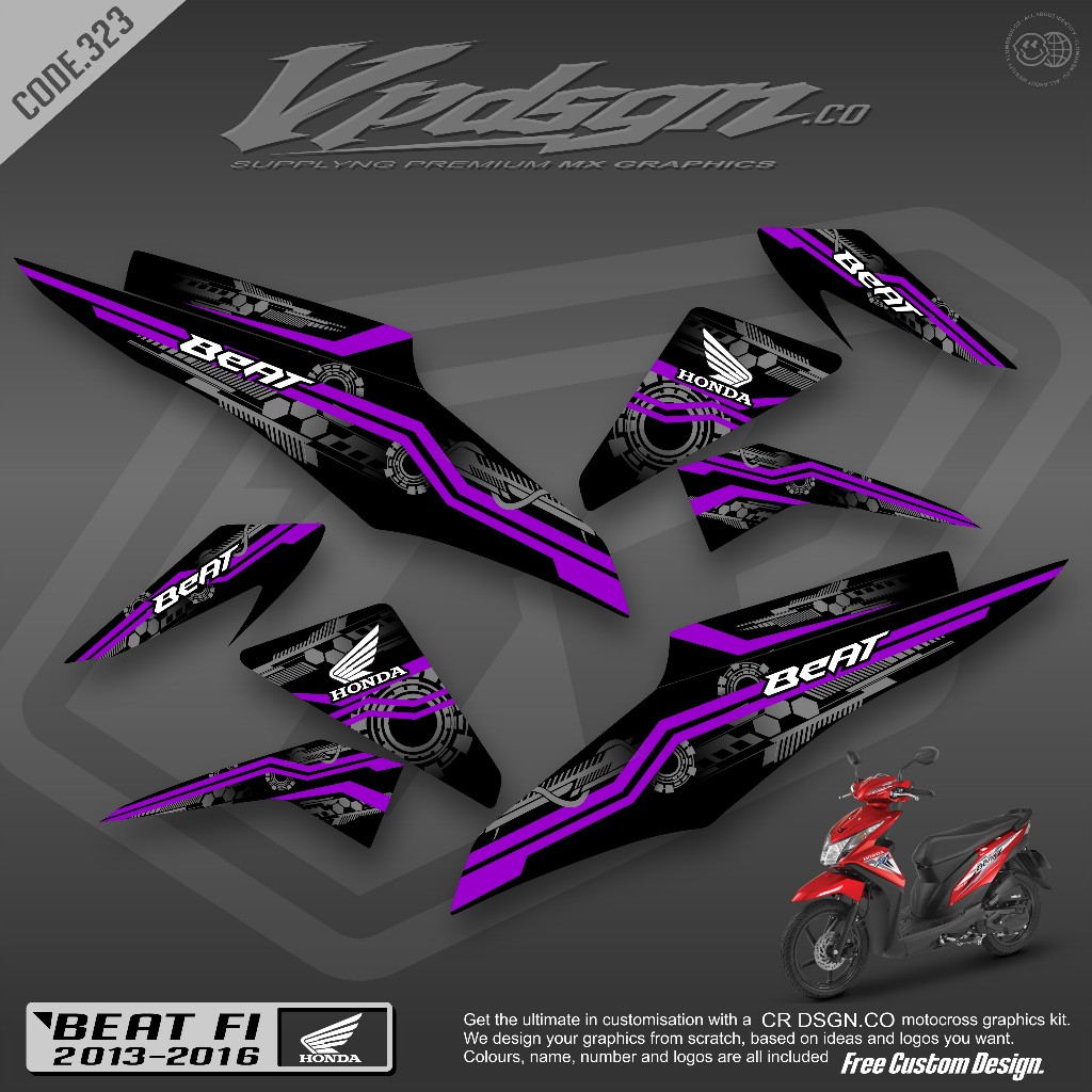 BEAT FI Striping Sticker LIST VARIATION - EPS 2013-2015 Striping Sticker_ CODE 323