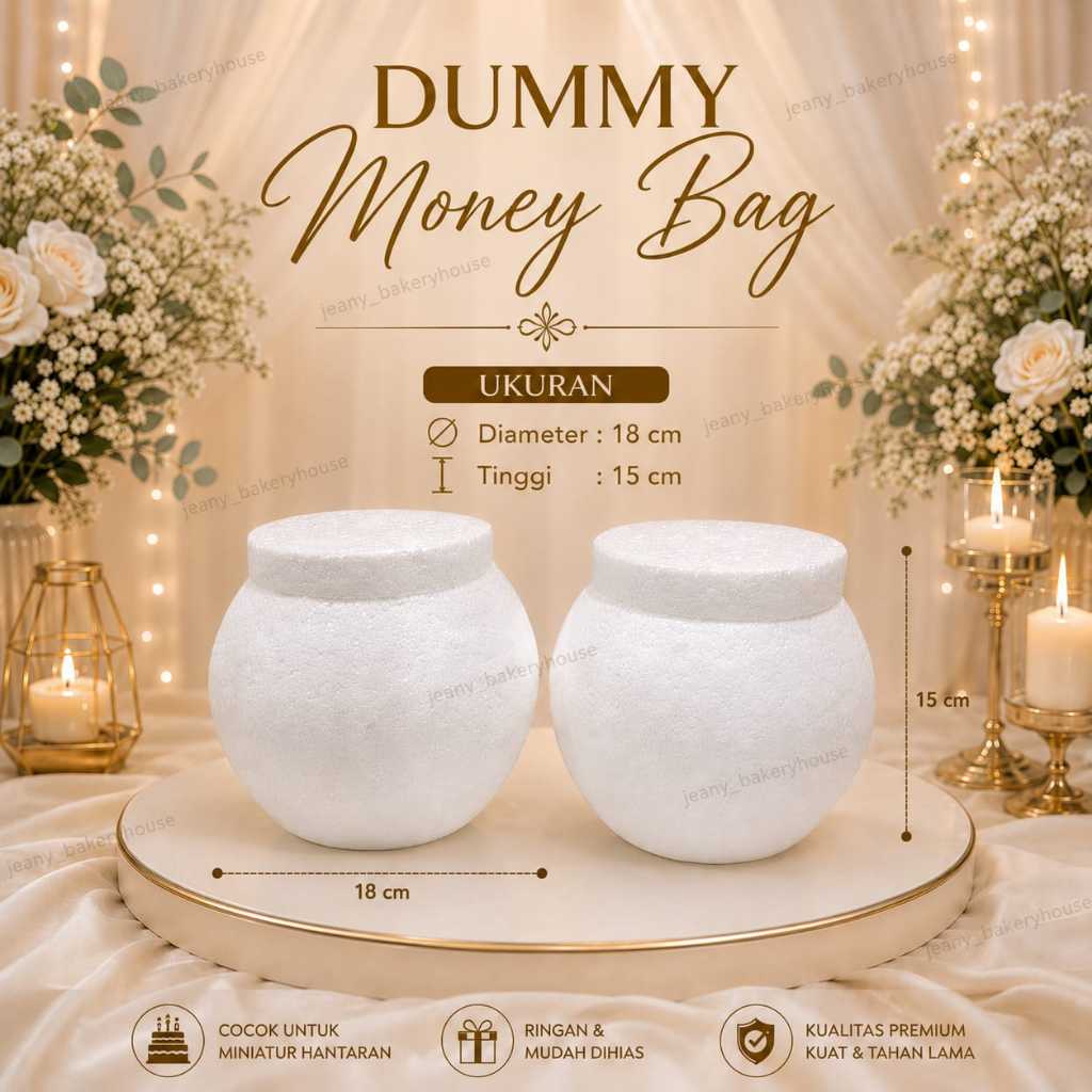 ใหม่ // DUMMY MONEY BAG // STYROFOAM MONEY BAR