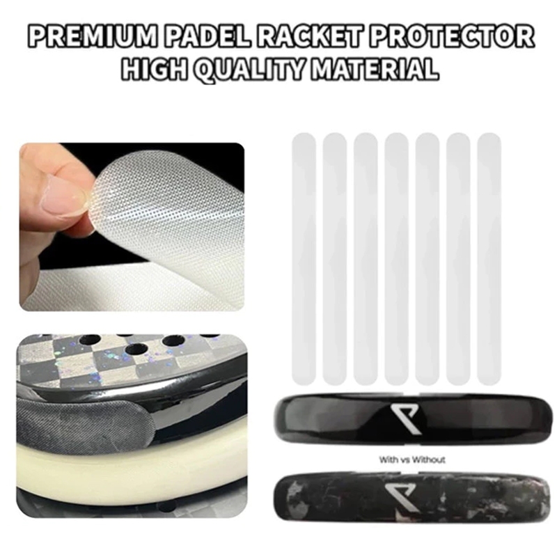 Padel Racket Protector Premium Padel Glossy Transparent Racket Protector