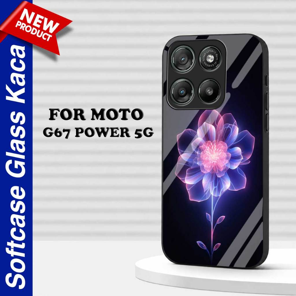 CASING สําหรับ MOTOROLA MOTO G67 POWER 5G [M374] SOFTCASE GLASS GLOSSY GLASS สําหรับ MOTO G67 POWER 