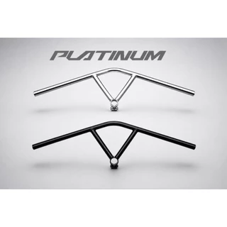BULLDOSE BAR Platinum Hi-Ten-Steel 25.4 - Bull Mose Bar แฮนด์เหล็กแพลทินัม-Sem 25.4 สามเหลี่ยม Original Platinum ไต้หวัน