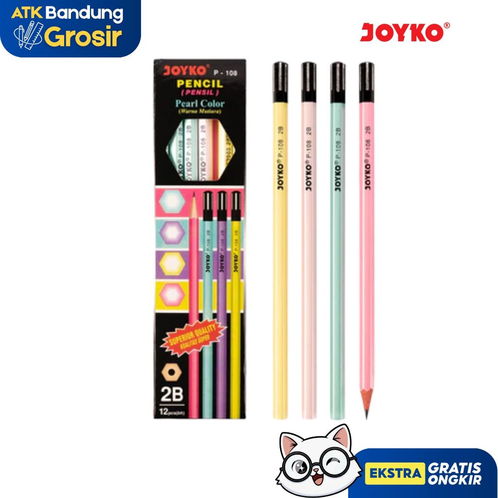 ดินสอ Joyko P-108 2B - โหล