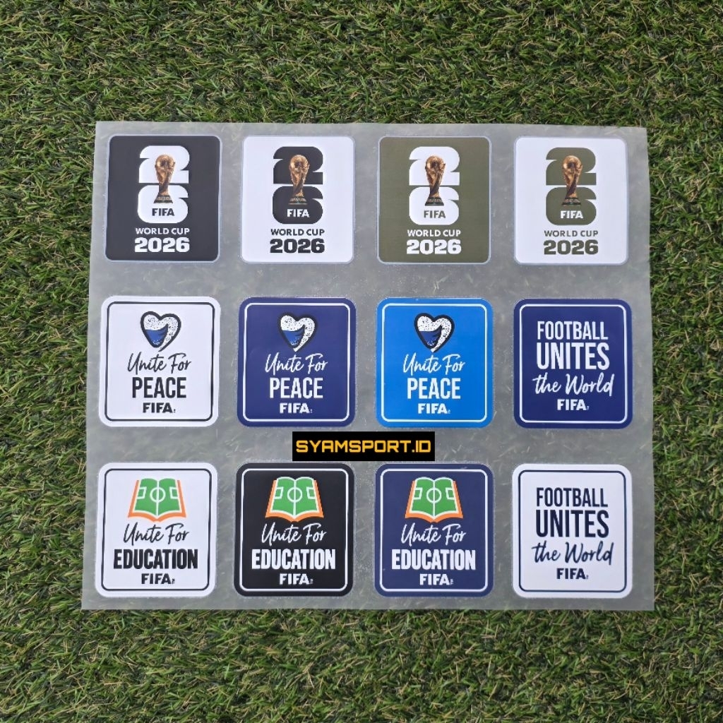 Fifa Worldcup 2026 Patch COMPLETE ROND 1 ถึง FINAL คู่ขวาซ้าย FULL HD CLEAR เงาแข็งแรง | ฟีฟ่า เวิลด์คัพ 2026 ป้ายแพทช์ | 2026 แพทช์เจอร์ซีย์ฟุตบอลโลก