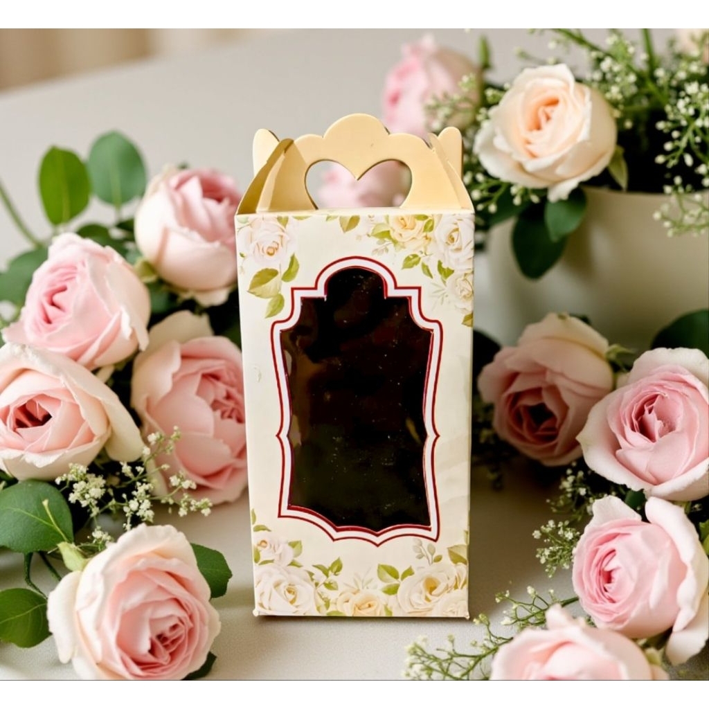 SOUVENIR BOX 8x8x15 CREAM (ขวด RABBIT)