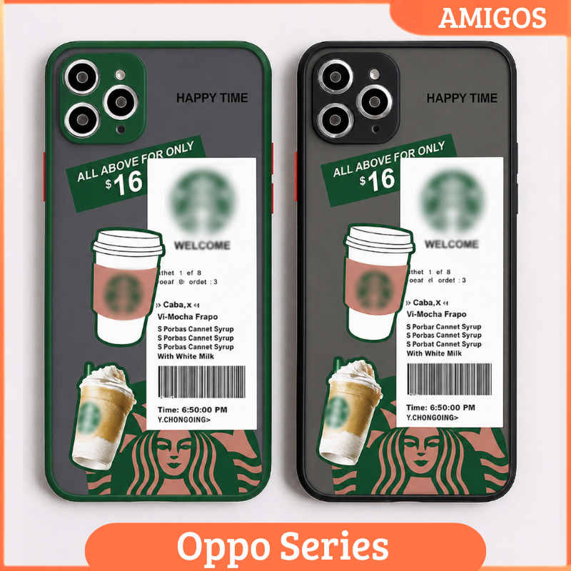 Oppo A16 A16S A54 4G Case Softcase Coffee Cover Camera