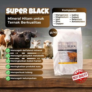 Super Black 1 Kg - Mineral Hitam Ternak 1 kg - Salpro Mix 1 kg - Mineral Hitam 1 kg - Mikro Mineral