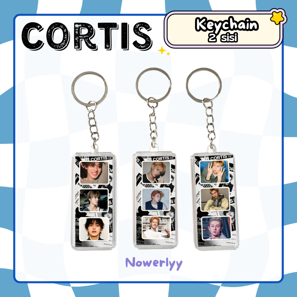 GANTUNGAN CORTIS พวงกุญแจรูปอะคริลิค 2 ด้าน | พวงกุญแจ KPOP CORTIS