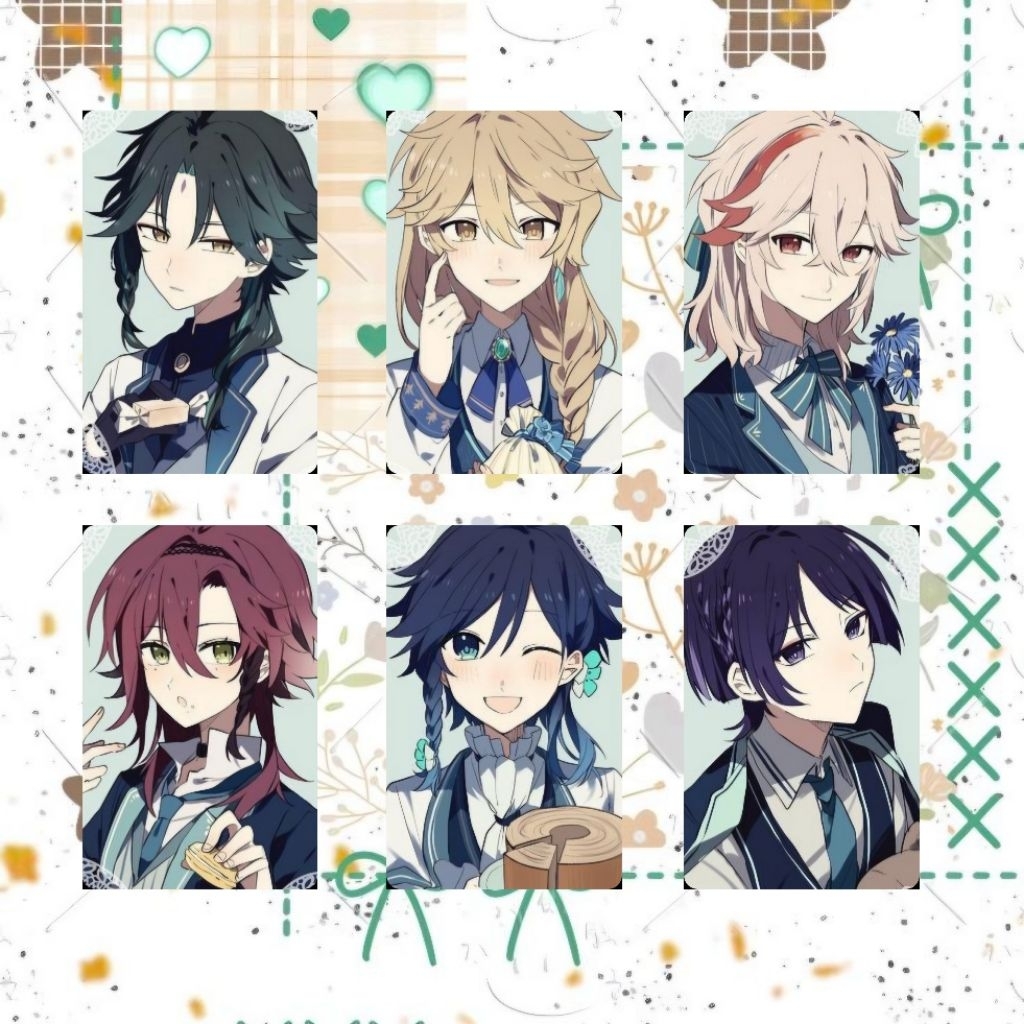 Photocard The Haruki - Genshin impact | อะนิเมะ (Kazuha, Xiao, Aether, Heizhou, Venti, Wanderer)
