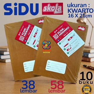 Buku Tulis Sidu Skola Cover Coklat / Buku Tulis Murah / Notebook