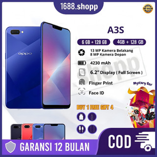 HP Smartphone A3S ram 6/128GB 4G LTE GARANSI TOKO 1 TAHUN