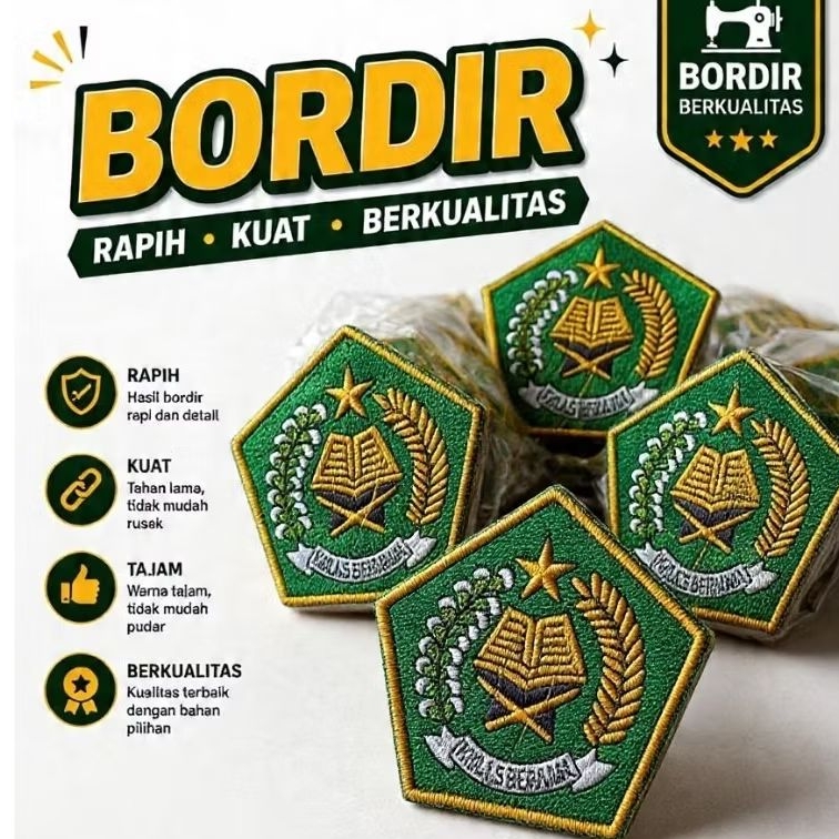 ขายส่ง Bedge Kemenag-Iklas Beramal 100 ชิ้น