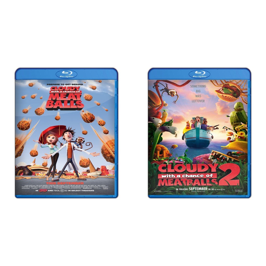 DVD Cloudy With A Chance Of Meatballs 1 & 2 (2009-2013)