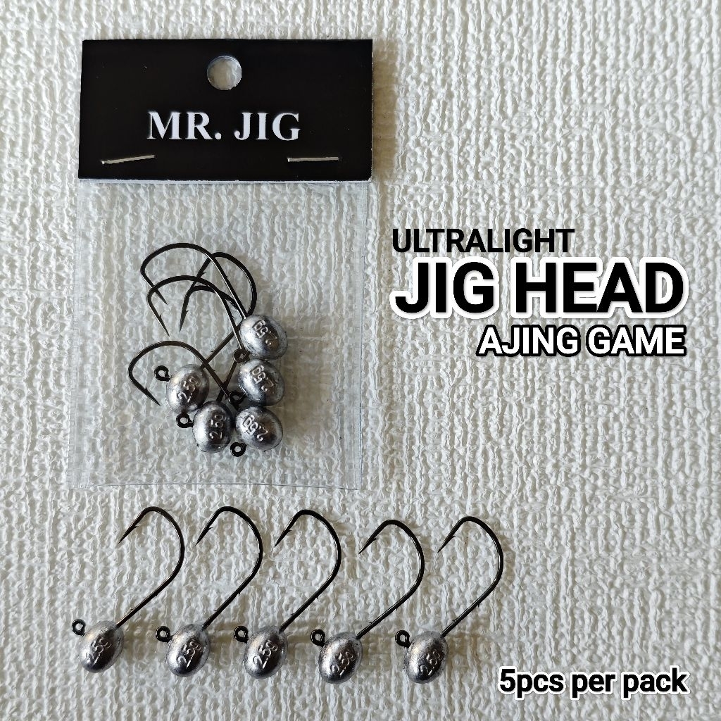 JIGHEAD AJING 0.8gram - หนามคู่ 5 กรัม