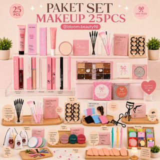 BPOM- SET MAKEUP YOO TIGER 25PCS SUNSCREEN EYESHADOW BB CREAM HIGHLIGTER BLUSH ON