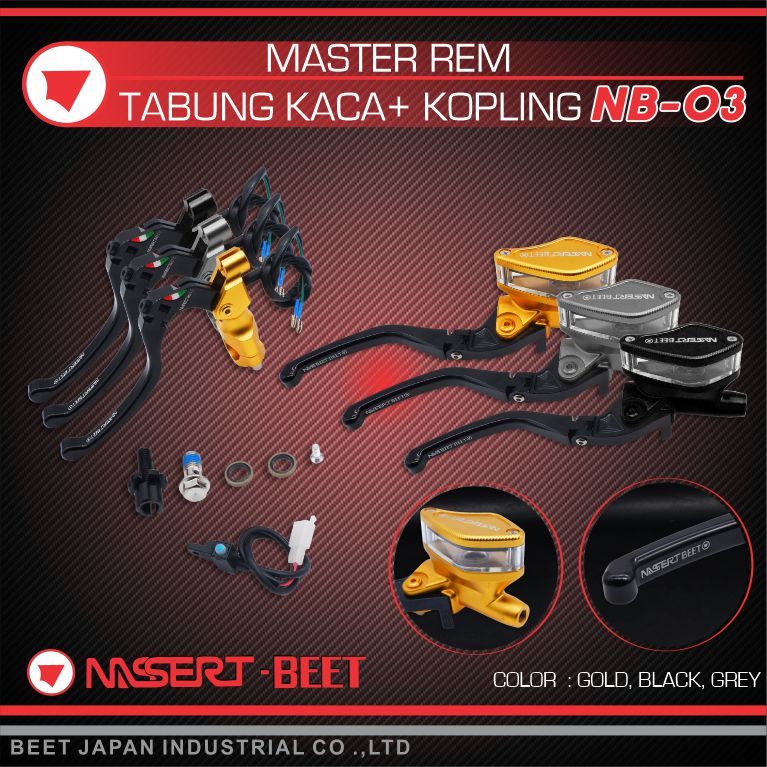 เบรกท่อกระจก CNC + คลัตช์ NB-03