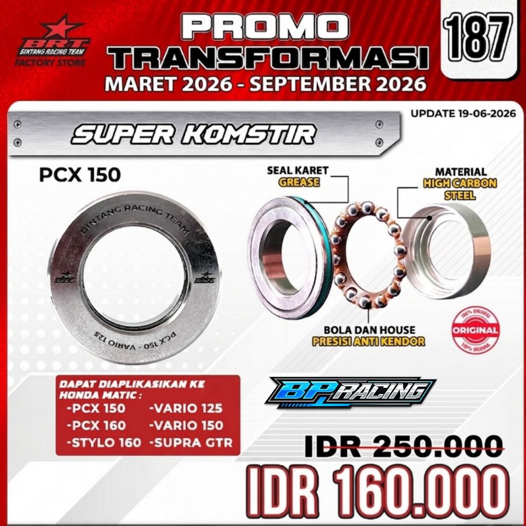 BRT คอพวงมาลัย Honda Stylo Adv Pcx Vario 125 150 160 Anti-Snagging Precision Homstir BRT