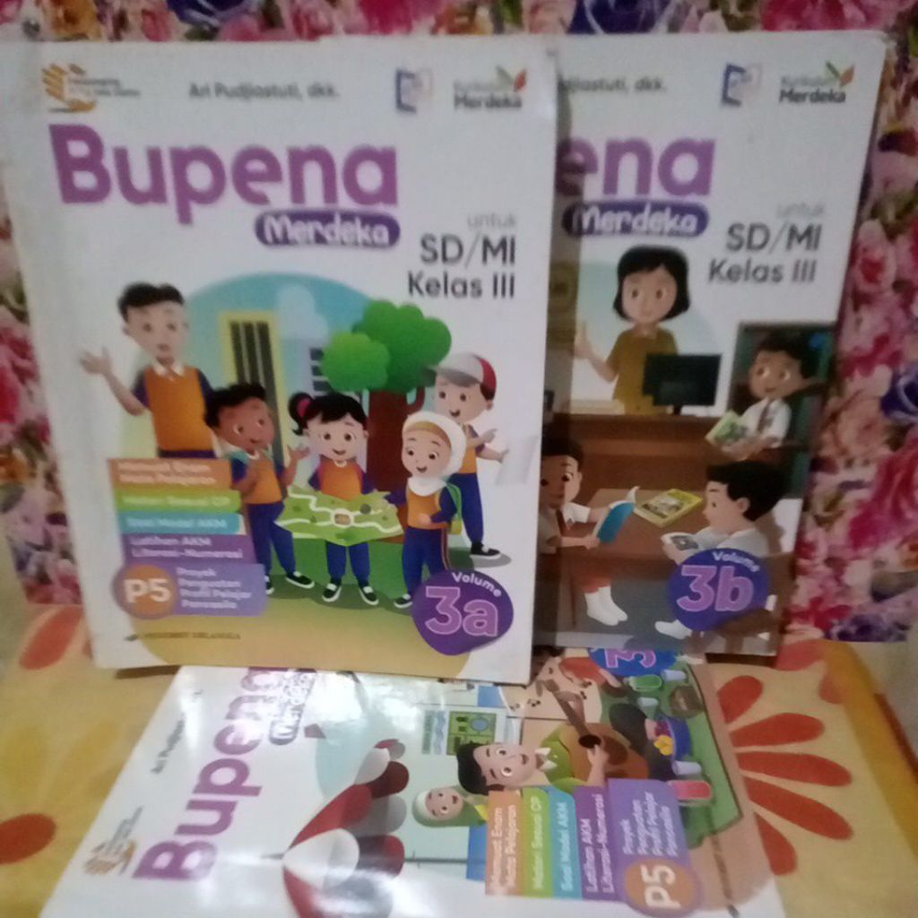 Bupena Merdeka P5 3a 3b 3c 3d Elementary School/Islamic Elementary School Grade III Original Book